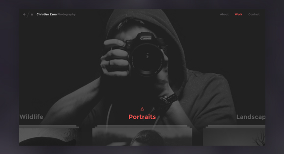 Photography Website Concept